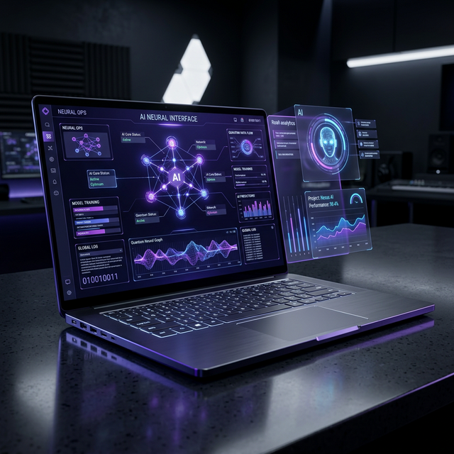 Futuristic Website UI